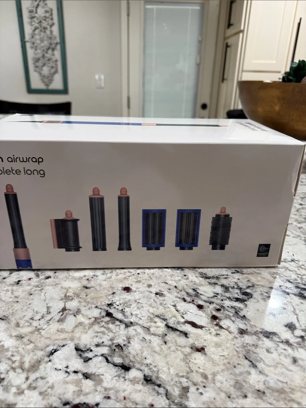 Dyson Hair Tool Set in Blue and Pink Protective Case